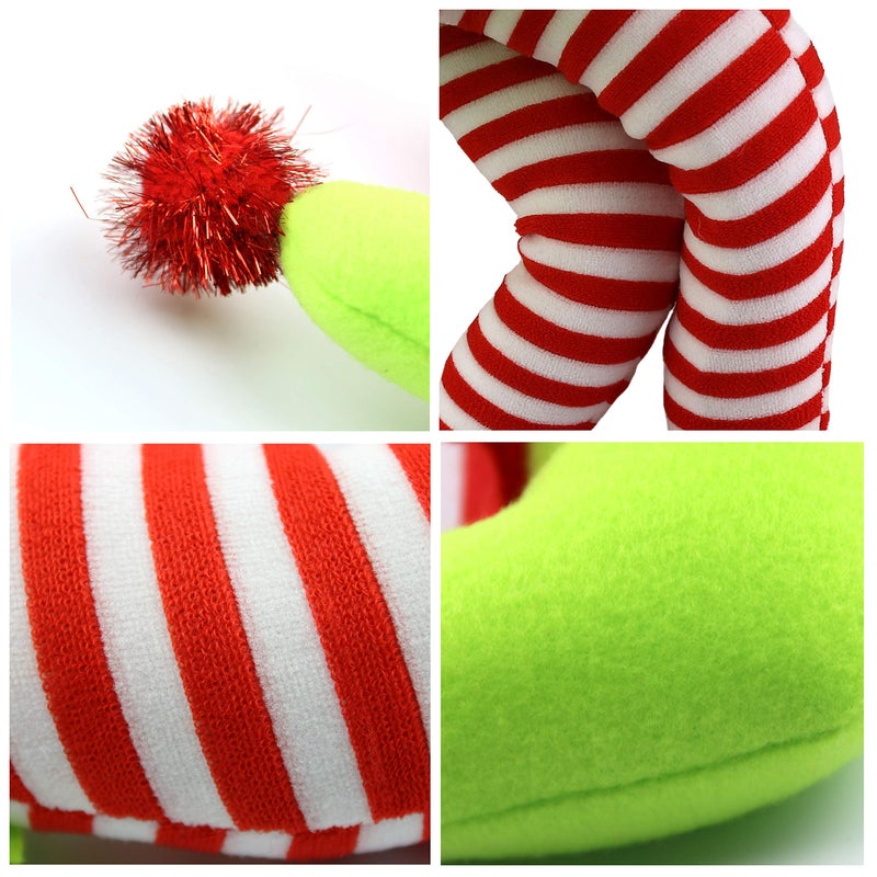 WEWILL 20'' Christmas Elf Legs Tree Decorations Stuffed Elf Leg for Xmas Home Party Tree Fireplace Ornaments (Green) - Image 3